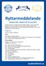 Ryttarmeddelande. Student-SM i ridsport maj 2017