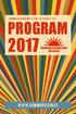 SOMMARSCEN MALMÖ 17 JUNI 10 AUGUSTI 2017 PROGRAM