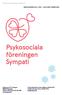 Psykosociala föreningen Sympati rf MEDLEMSBLAD 1/2017 JANUARI-FEBRUARI