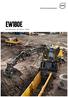 EW180E. Volvo grävmaskiner 18,7 20,8 ton 129 kw