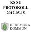 KS SU PROTOKOLL HEDEMORA KOMMUN