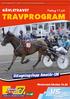 TRAVPROGRAM. Uttagningslopp Amatör-SM GÄVLETRAVET. Tisdag 11 juli. Första start klockan SVERIGES SNABBASTE BANA