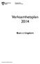 Verksamhetsplan Barn o Ungdom. Kungsholmens stadsdelsförvaltning