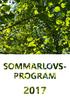SOMMARLOVS- PROGRAM 2017