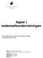 Appar i matematikundervisningen