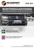 MONTERINGSANVISNING MONTERINGSANVISNING MOUNTING DESCRIPTION. Infälld LED-ramp 9022-X3273 för Volkswagen Amarok V6 från 2017-