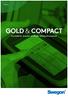 Översikt GOLD & COMPACT. Energieffektiva, kompakta och flexibla luftbehandlingsaggregat