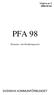 Utgåva nr PFA 98. Pensions- och försäkringsavtal SVENSKA KOMMUNFÖRBUNDET