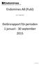 Endomines AB (Publ) Delårsrapport för perioden 1 januari - 30 september 2015
