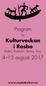 Program augusti för Kulturveckan i Rasbo. Rasbo, Rasbokil, Stavby, Tuna.
