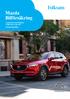 Mazda Bilförsäkring. i samarbete med Folksam Gäller från 1 juli 2017 Försäkringsvillkor
