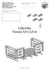 Lillevilla Terassi 3,0 x 1,5 m