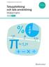 Taluppfattning och tals användning Matematik