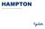 HAMPTON. Produkter i Hamptonserien med namn, mått och artikelnummer.