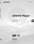 (1) CD/DVD Player DVP-S336/DVP-S335. CD/DVD Player. Bruksanvisning Bruksanvisning DVP-S336 DVP-S Sony Corporation