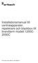 Installationsmanual till centralapparater, repeterare och blackbox till brandlarm modell 1200C- 2000C