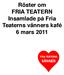 Röster om FRIA TEATERN Insamlade på Fria Teaterns vänners kafé 6 mars 2011