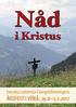 Nåd i Kristus ÅRSFEST I VÖRÅ,