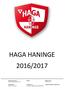 HAGA HANINGE 2016/2017