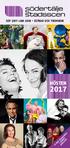SEP 2017 JAN 2018 ESTRAD OCH TROMBON HÖSTEN I SEPARAT BROSCHYR! SE VÅRT BIO PROGRAM