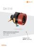 DA 516. Differenstrycksregulatorer Med ställbart börvärde DN 15-50