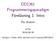 DD1361 Programmeringsparadigm Föreläsning 1: Intro