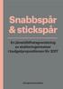 Snabbspår & stickspår