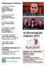 Kulturprogram Hösten 2017