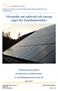Förstudie om solkraft och energi lager för Familjebostäder