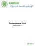 Årsberättelse 2016 Ålands 4H distrikt r.f.