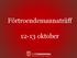 Förtroendemannaträff oktober