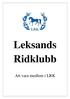 Leksands Ridklubb. Att vara medlem i LRK