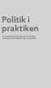 Politik i praktiken. Ett studiematerial från Liberalerna framtaget i samarbete med Studieförbundet Vuxenskolan