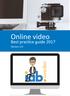 Online video. Best practice guide Version 3.0
