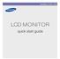 SyncMaster TC190, TC240 LCD MONITOR. quick start guide