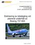 Estimering av tidsåtgång vid planerat underhåll av Boeing