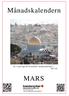 Månadskalendern MARS. Se, vi går upp till Jerusalem i heliga fastetider. (PS 135) Tel