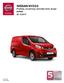 NISSAN NV200 Prislista, utrustning, tekniska data, färger EURO