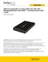 USB 3.0 universell 2,5 tums SATA III eller IDE hårddiskkabinett med UASP Portabel extern SSD / HDD