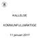 KALLELSE KOMMUNFULLMÄKTIGE