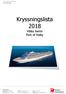 Kryssningslista 2018