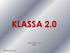 KLASSA 2.0 STOCKHOLM JAN Sahlén Arkivkonsult AB