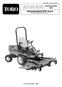 GROUNDSMASTER 223-D INSTRUKTIONS- BOK. FORM NO S Rev. A MODELL NR TE & ÖVER MODELL NR TE & ÖVER