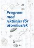 Program med riktlinjer för. utomhuslek