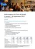 Delårsrapport för Duni AB (publ) 1 januari 30 september 2017 (jämfört med samma period föregående år)