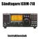 Sändtagare ICOM-718. Instruktionsbok