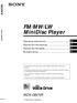FM/MW/LW MiniDisc Player