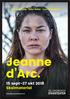 Emma Broomé Peter Haber Lena T Hansson. Jeanne d Arc. 15 sept 27 okt 2018 Skolmaterial. helsingborgsstadsteater.se