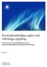 Kontraktsrättsliga regler och offentliga uppdrag