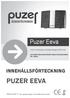 PUZER EEVA. Puzer Eeva INNEHÅLLSFÖRTECKNING.   Puzer centraldammsugare - helt och hållet inhemsk produkt!